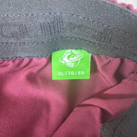 Quiksilver Dark Red Swim Shorts - Picture 5 of 6